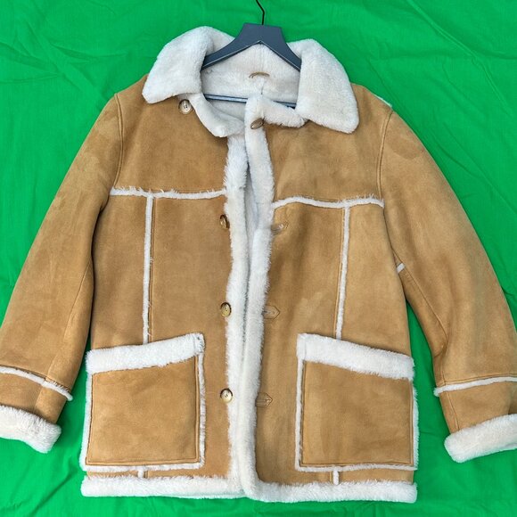 WOLFIE FURS Shearling Button-Front Jacket $1300+ - Picture 2 of 9